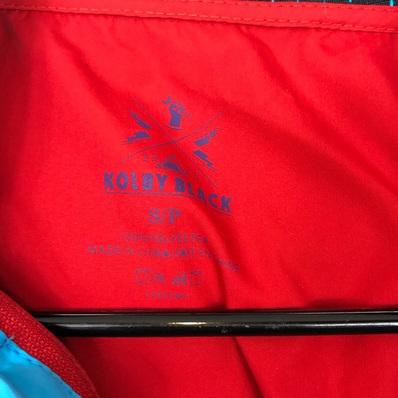 Kolby Black Colour Block Anorak Windbreaker Sz S - Picture 5 of 6